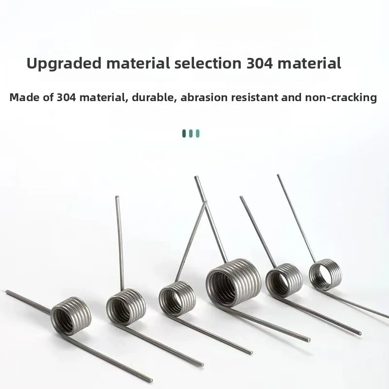 5 Pieces V Shaped Rotatable Torsion Springs Wire Diameter 0.5mm 0.6mm 60 90 120 180 Degree Reset Return Torsion Spring