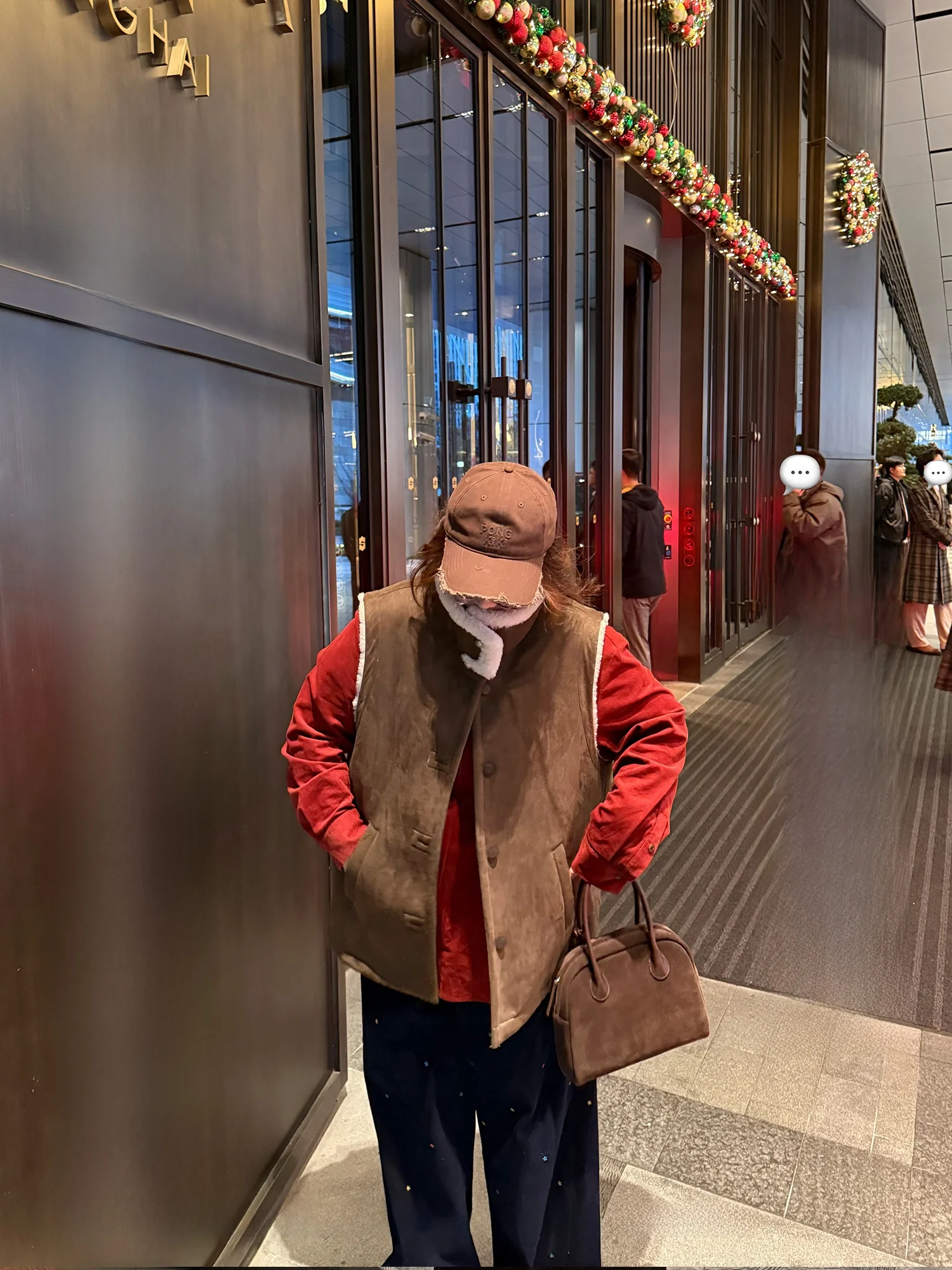 

Универсальный женский жилет из замши с меховой отделкой в стиле ретро, большой размер, PONGKIKI Old Chapter And Little Fat Kang oulder