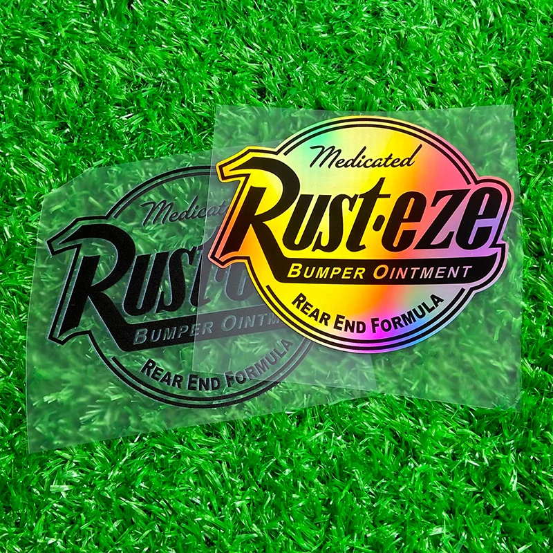 Rust Eze Medicated Vinyl Stickers Decals Waterproof Sunscreen DIY for Scooter Motorcycle Fuel Tank Truck Car Window Bumper Decor
