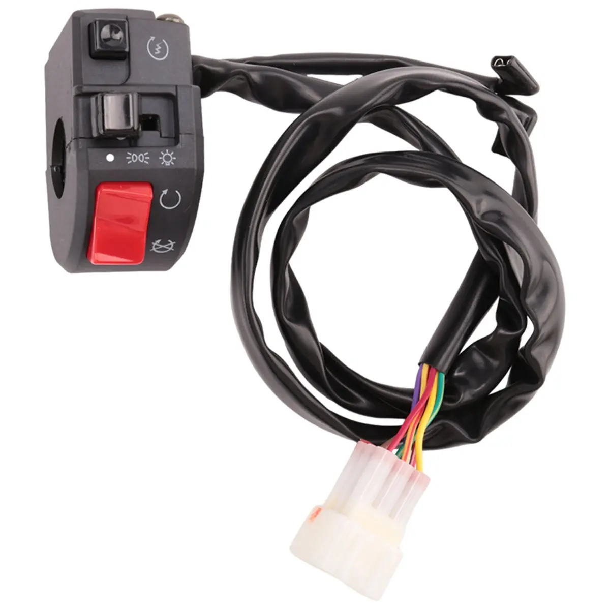 Affidabile-20 pezzi 7/8 pollici 22mm ATV moto manubrio interruttori di controllo sinistra destra per pulsante clacson indicatore di direzione fendinebbia