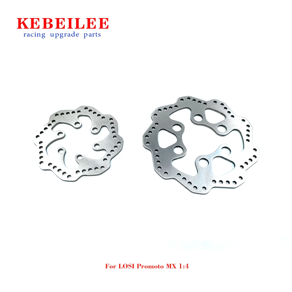 KEBEILEE Stainless Steel Front&Rear Brake Disk for LOSI Promoto-MX Motorcycle