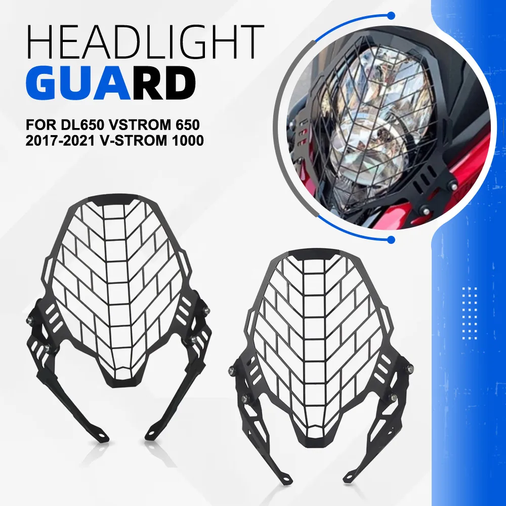 

DL1000 Headlight Guard For SUZUKI DL650 VSTROM 650 2017-2021 V-STROM 1000 Motorcycle Headlamp Grill Head Light Protections Cover