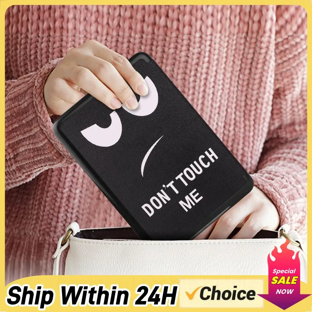 

Чехол из искусственной кожи с функцией автоматического включения/выключения экрана, ультратонкий кожаный смарт-чехол для Kindle Paperwhite Signature 2024 7 дюймов