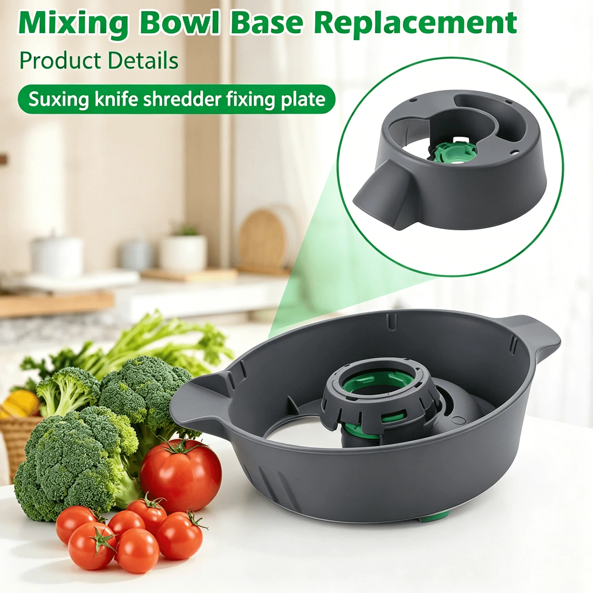 Main Pot Base Replacement Part, Durable Accessory Compatible with Vorwerk Thermomix TM31, Multi-function Food Processor Base