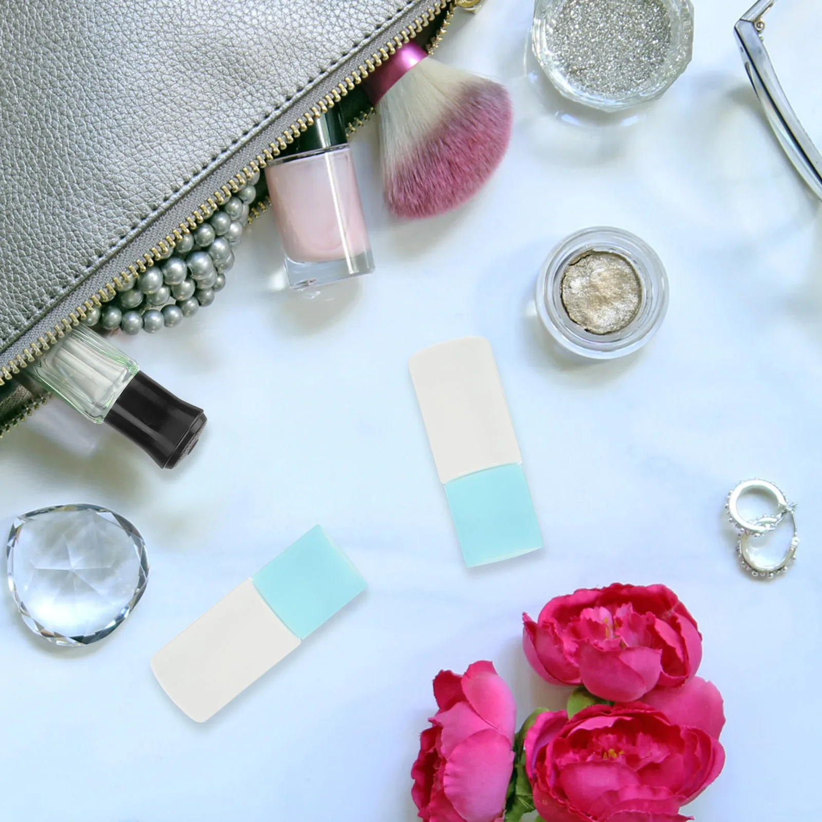 10 garrafas líquidas de cabeça de esponja dos pces tamanho de viagem de plástico transparente aplicadores de garrafa reutilizáveis frascos de armazenamento