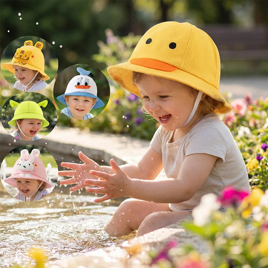 Baby hat - Spring/Autumn lightweight style - Korean version - Cute and adorable for girls - Super cute fisherman hat for boys