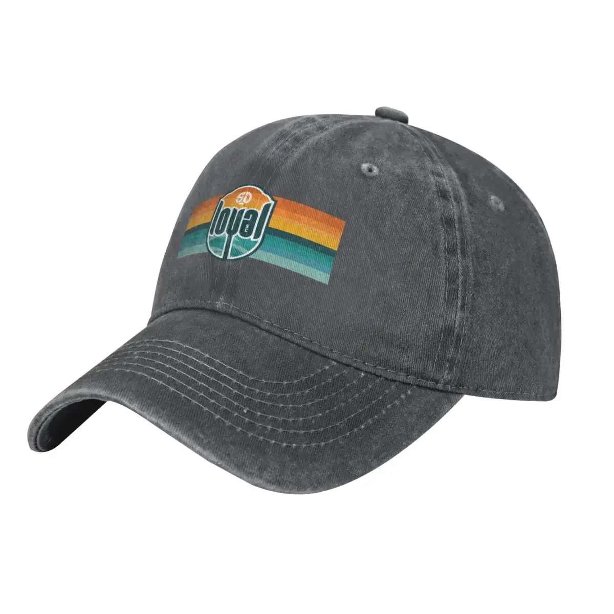 

San Diego Loyal Striped Tee Baseball Cap Golf sun caps hiking hat Beach Bag Hats For Women Men's
