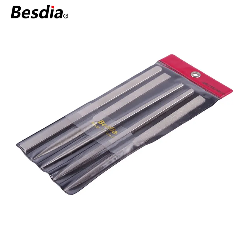 Taiwan Besdia Diamond Hand Files Iron work with 215MM Round Half-round Flat Square Triangle