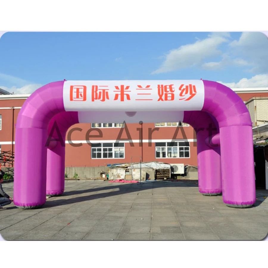 20ftx13ftx13ft Purples Advertising Inflatable Arch Tent For cooling