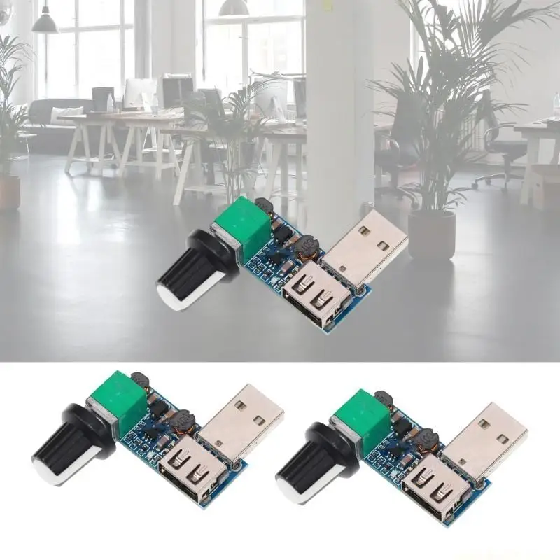 Easy to Use USB Fan Speed Controller for Personalizeds Comfort in Any Setting