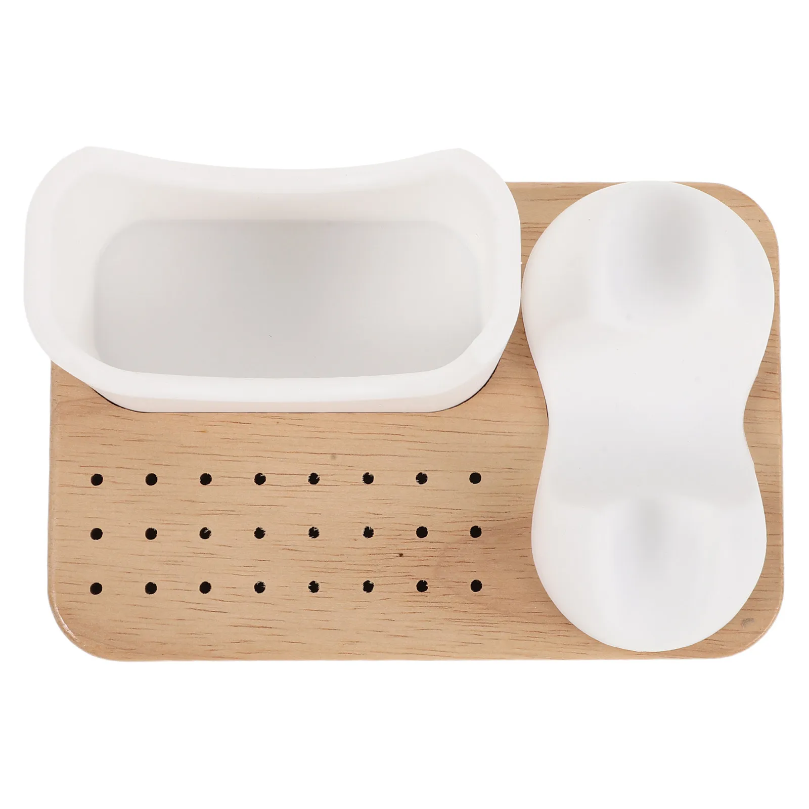 24-Hole Silicone Nail Drill Holder Stand for Electric Nail Drill Bits Storage Universal Manicure Tool Organizer Desktop Salon