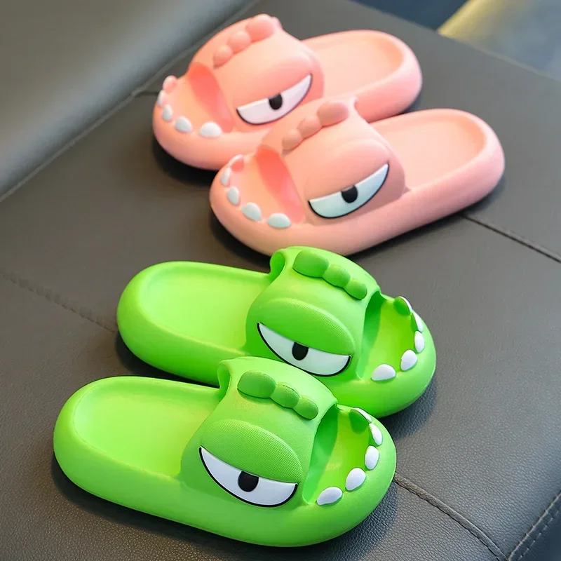 Dinosaur Children Slippers Summer Indoor Bathing Anti Slipper Kids Toddler Girl Shoe Mother Kids Shoe for Girl Тапочки Pantuflas