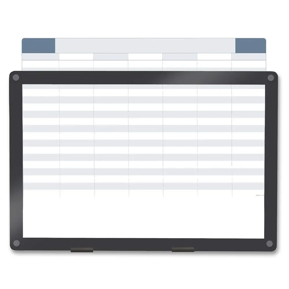 لوح المسح الجاف القابل للتخصيص، زجاج شفاف، أساسيات المكتب، 24.5 × 36.5، عبوة واحدة #2