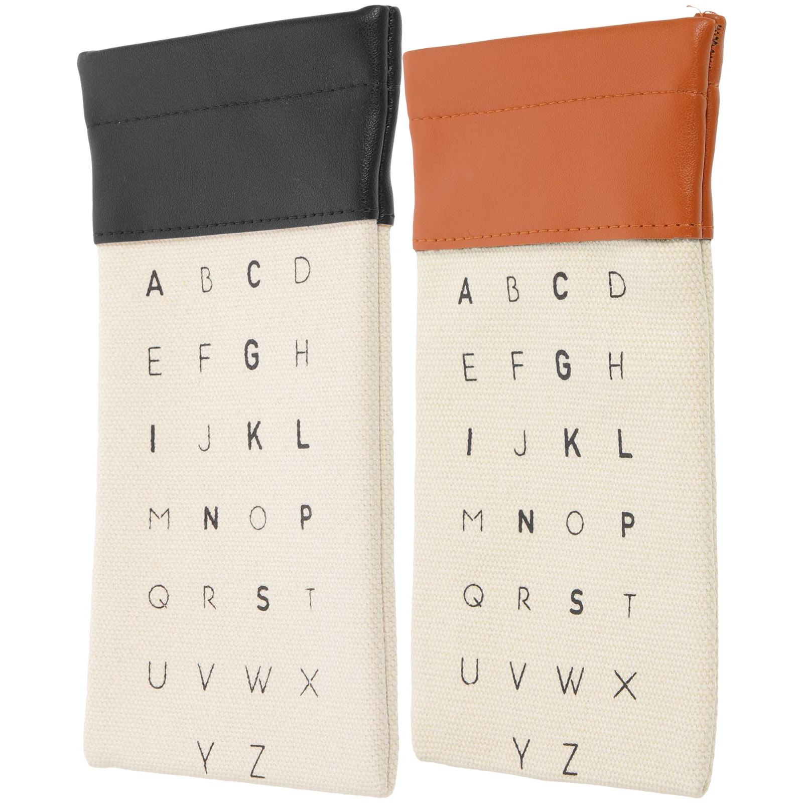 

2Pcs Eyewear Storage Pouch Canvas Glasses Bag with Zipper Secure Fit for Eyeglasses Sunglasses Gadgets Small Accessories