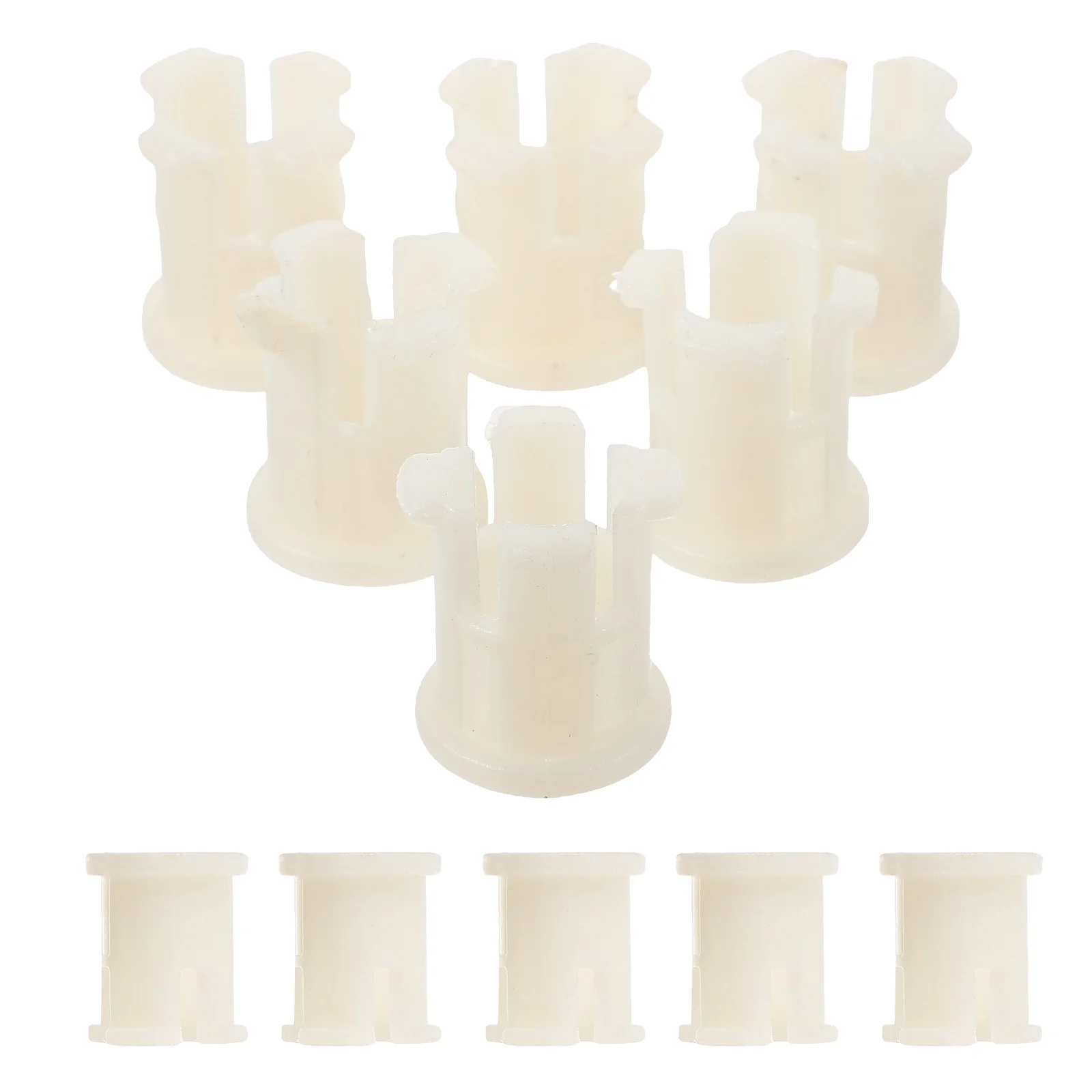 20 Pcs Pole Caster Rubber Cap Socket Universal Wheel Sleeve Inserts for Castor on Furniture Plastic