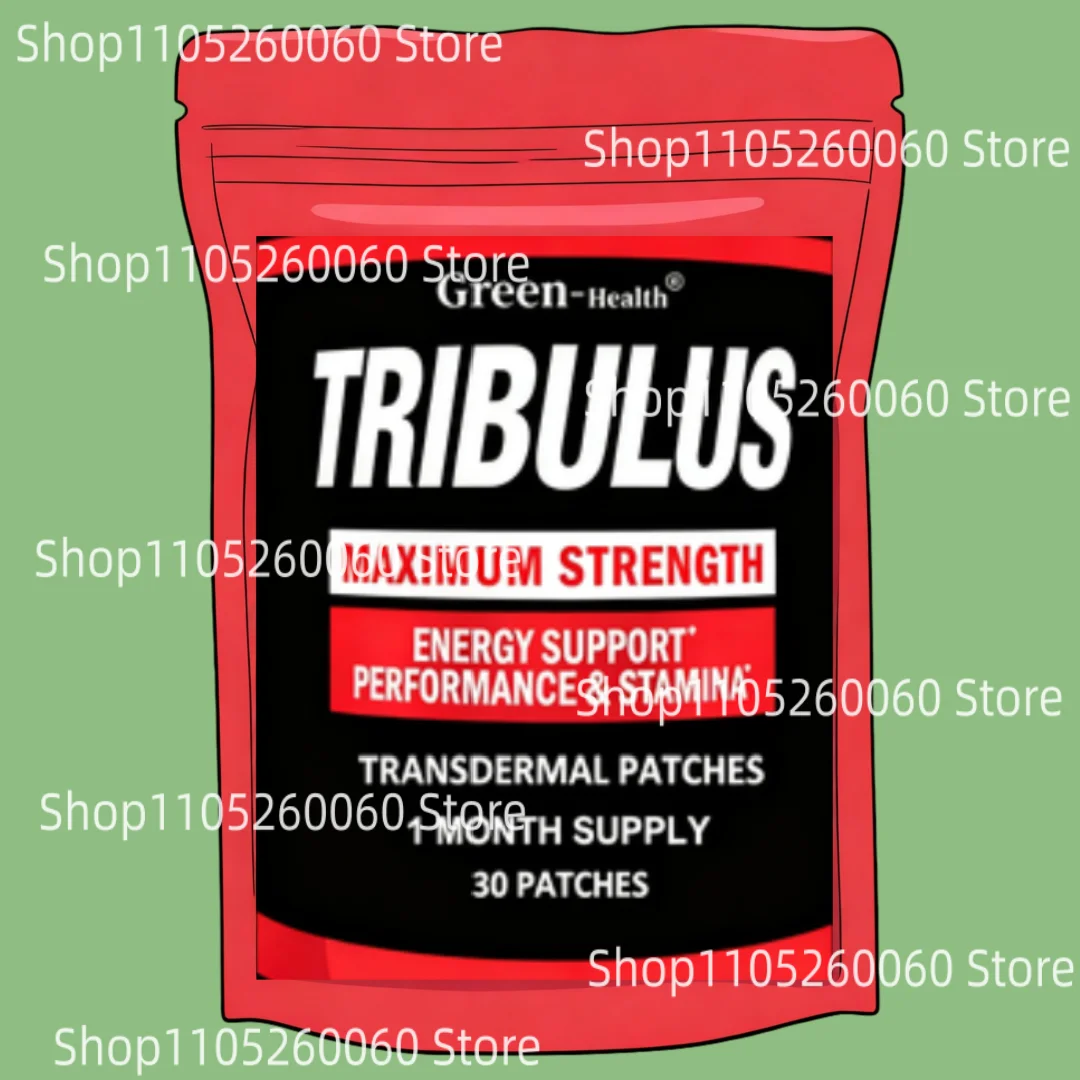 Tribulus Terrestris Extract Transdermal Patches Energy Booster Estrogen Blocker 30 Patches One Month Supply for Fitness Enthusia