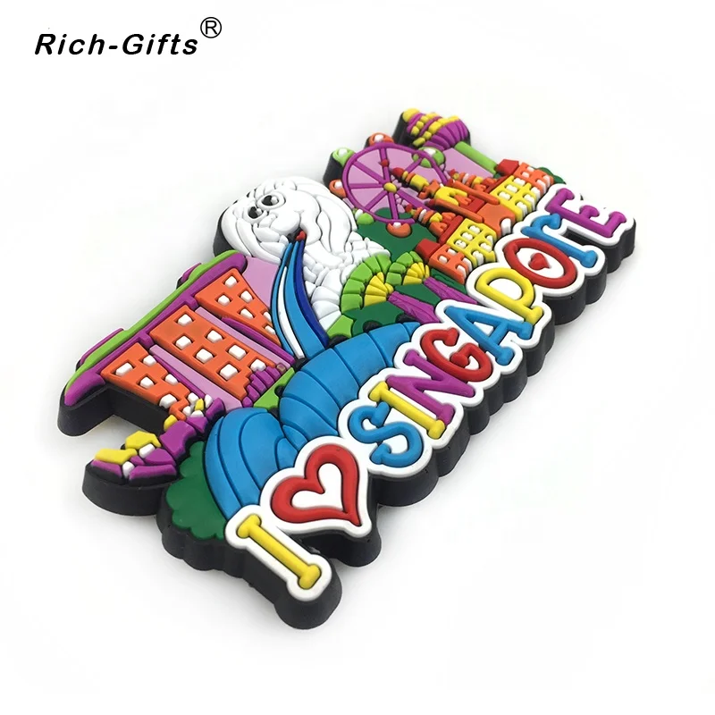 Personalized Wholesale Custom 3D Rubber Refrigerator Fridge Magnet