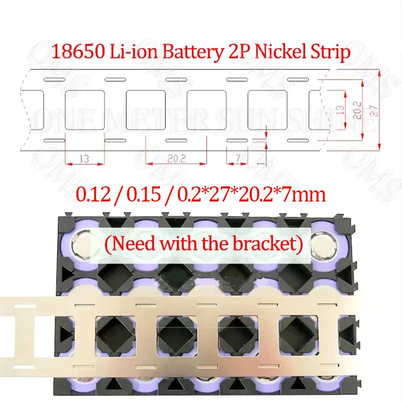 2M Nickel Strip 2P 0.15*27mm Nickel Strips For 18650 21700 Lithium Battery Welding Tape Nickel Plated Belt 0.2mm Nickel Strap