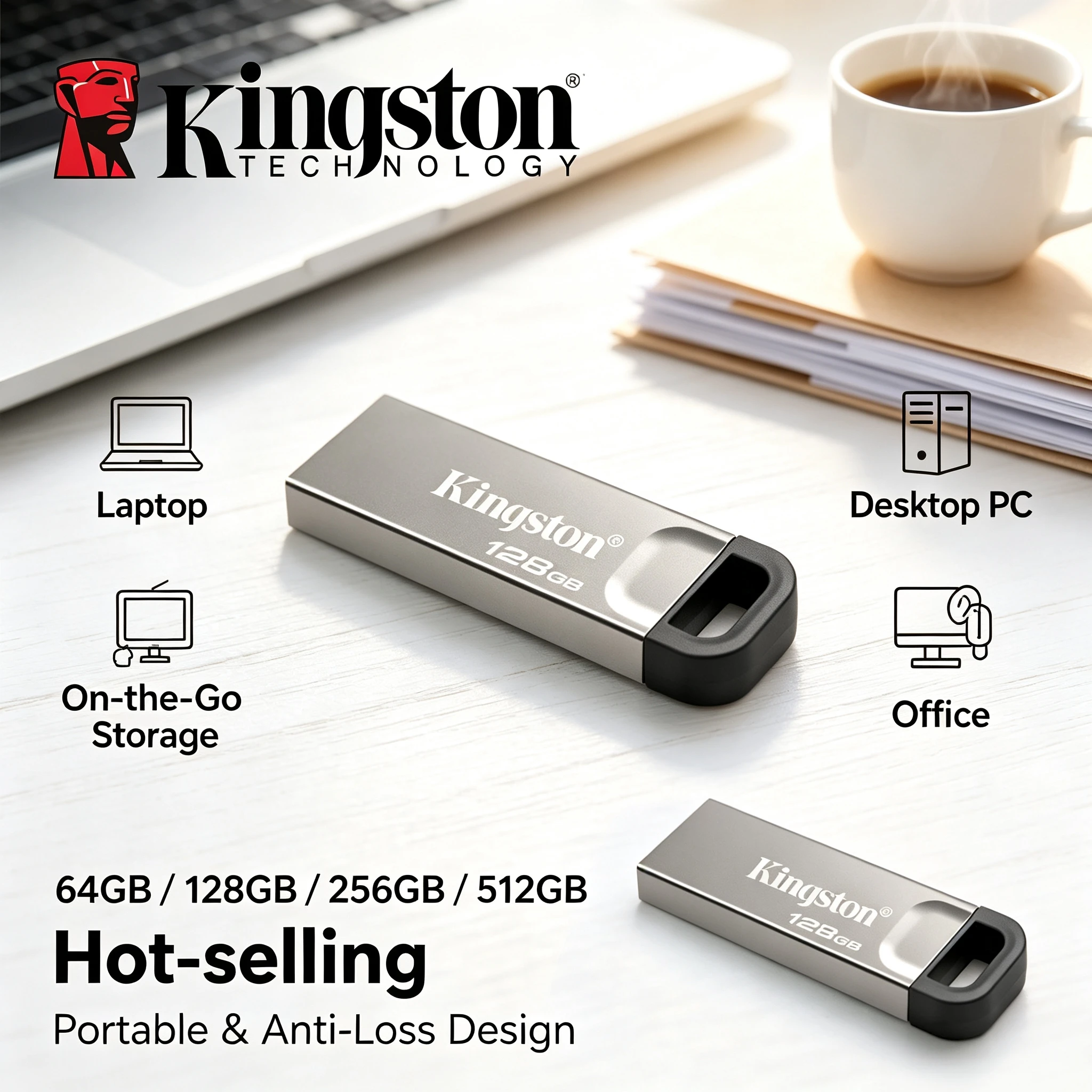 Kingston Kyson USB 32 Gen1 Flash Drive 64GB 128GB 256GB 512GB 200MBs DataTraveler for Laptop PC Desktop Computer Pro Transfer