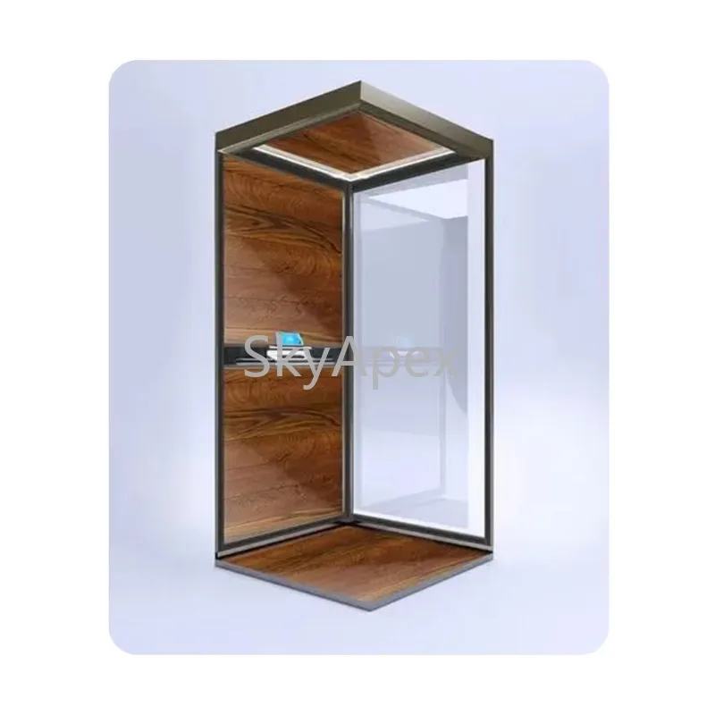 Elevador a vácuo pequeno sem eixo, 2-5 andares, controle inteligente, seguro, ecológico para idosos, residencial, assistência de mobilidade doméstica