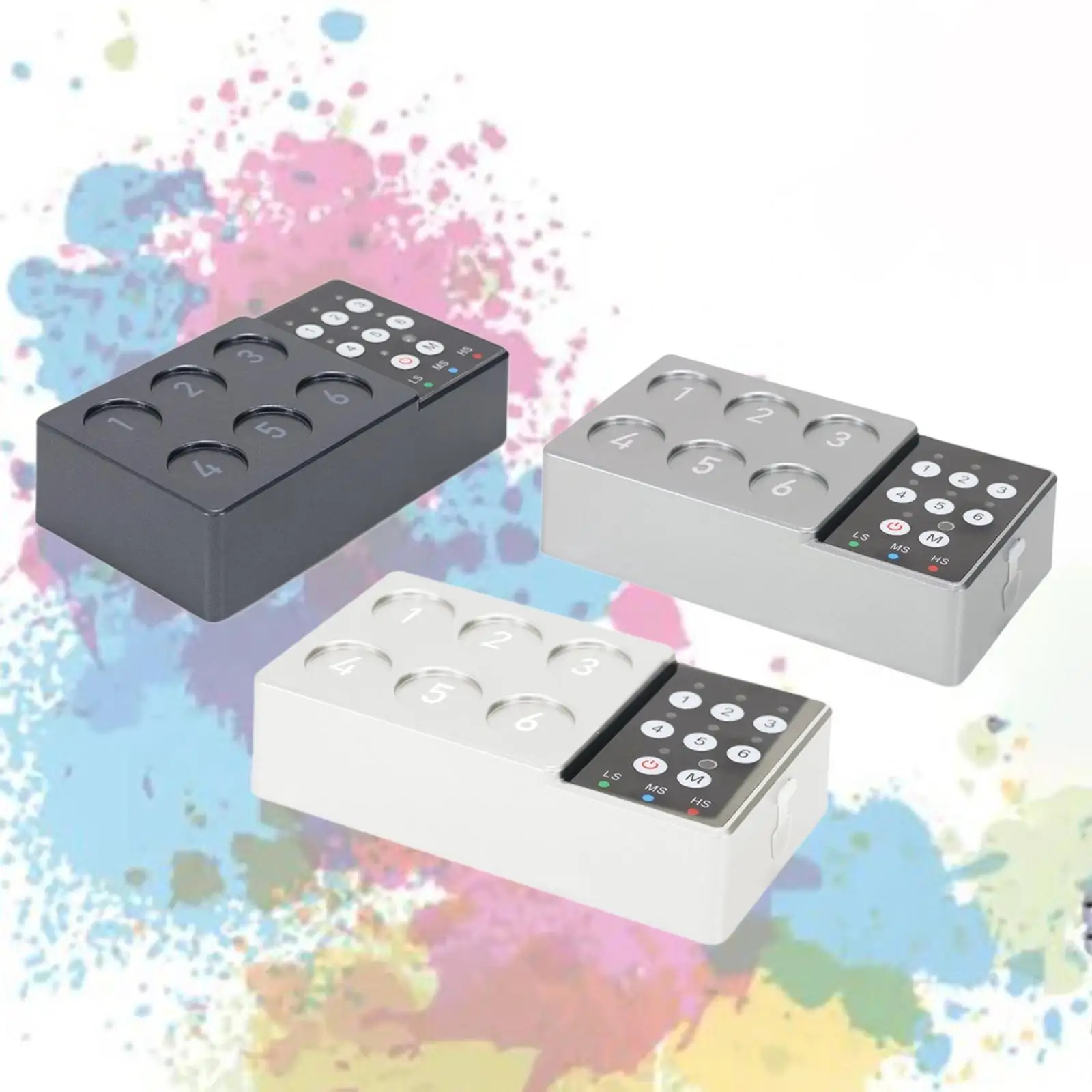 

Ink Mixer Electric Nail Polish Eyelash Glue Stirrer Automatic Compact Pigment Mixing Machine for Pigments Acrylic Paints