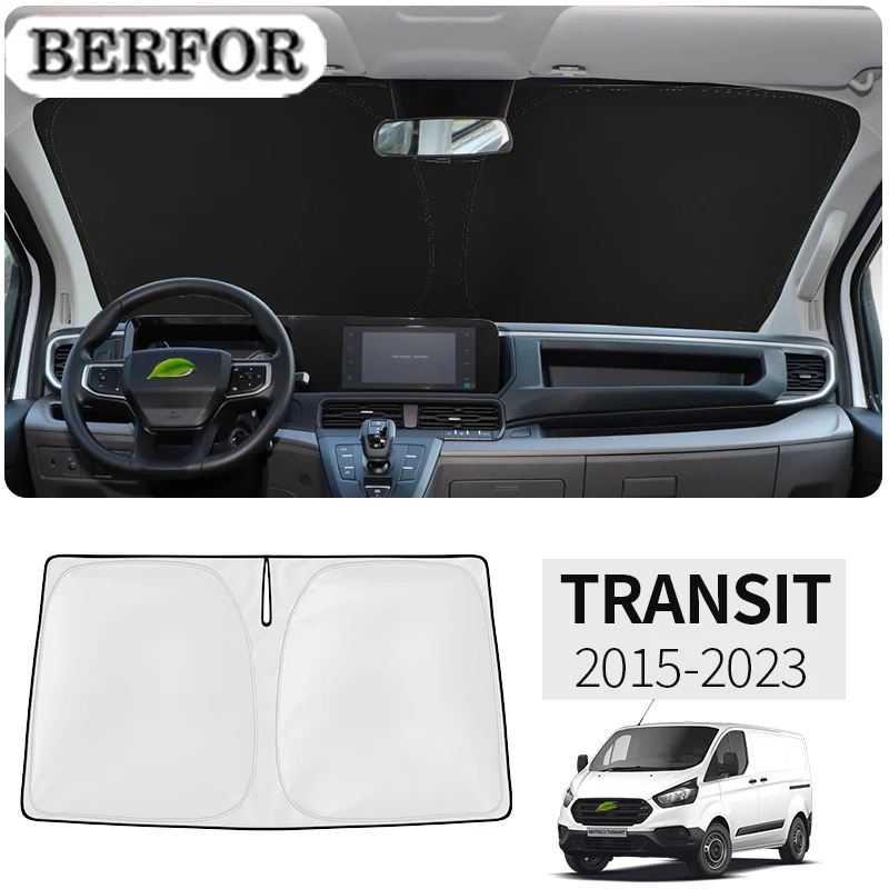 For Ford Transit 2015-2023 Car Styling Nano-Insulat Windshield Sunshade Front Window Sun Shade Visor Auto Interior Accessories