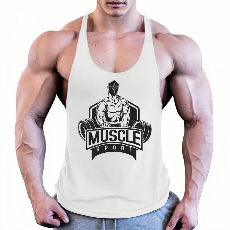 سترة قطنية رفيعة للياقة البدنية للرجال، ملابس رياضية لكمال الأجسام وصالة الألعاب الرياضية قابلة للتنفس لتدريب اللياقة البدنية بشكل فعال #1