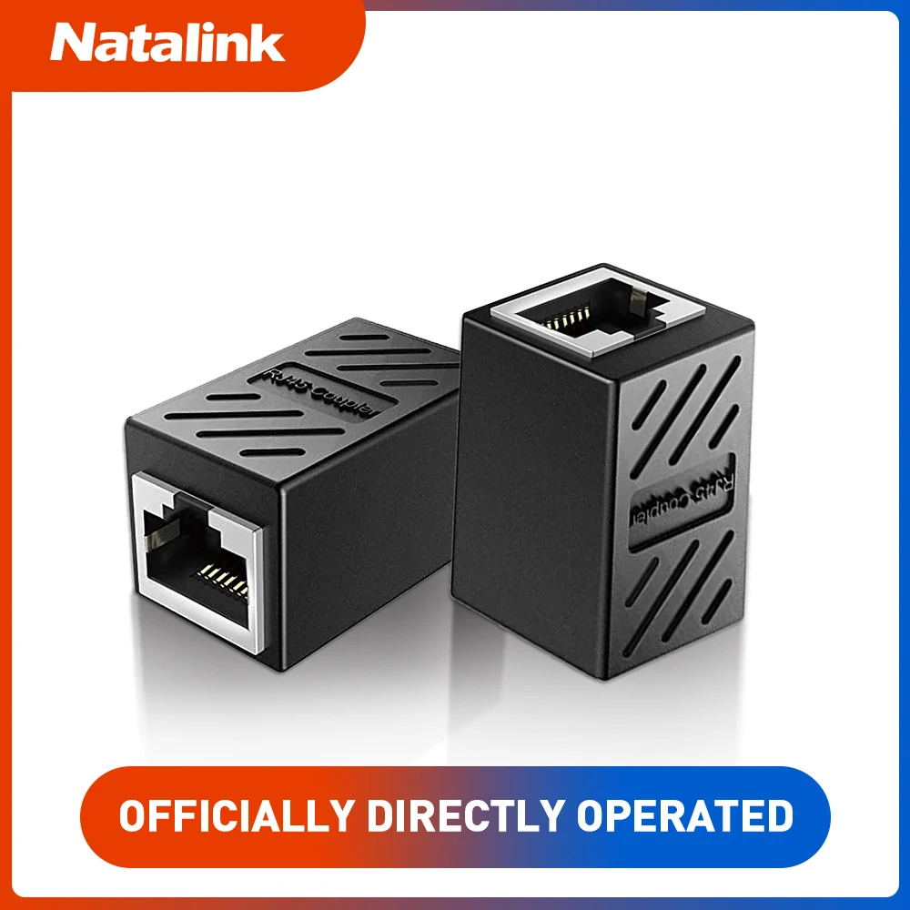 Natalink RJ45 Coupler Ethernet Extender 1000Mbps, Cat7 Cat6 Cat5e Ethernet Cable Extender Ethernet Adapter LAN Connector