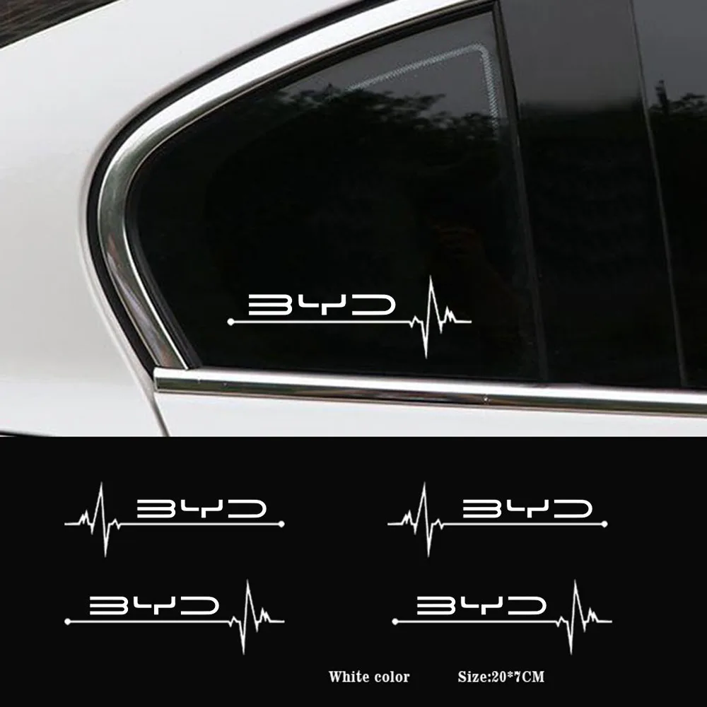 

2PCS Car Side Window Stickers ForBYD F3 E6 Yuan Plus F0 G3 I3 Ea1 Song Max Tang Dmi 2din Qin Pro E2 Vinyl Film Decals Decoration