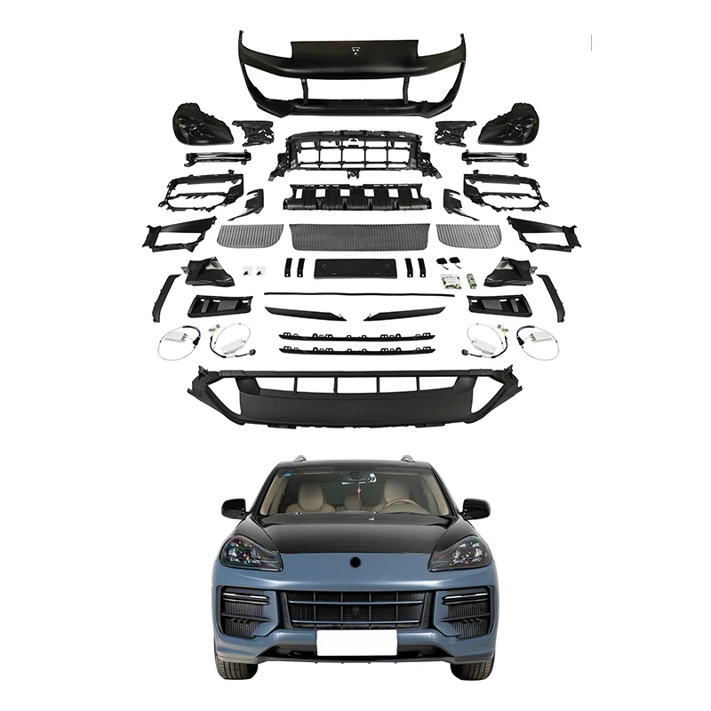 Classic Car Restomod Body Kits2008-2010 Car Modification Upgrade 2025 Turbo GT Front Bumper LED Headlights Body Kit For C