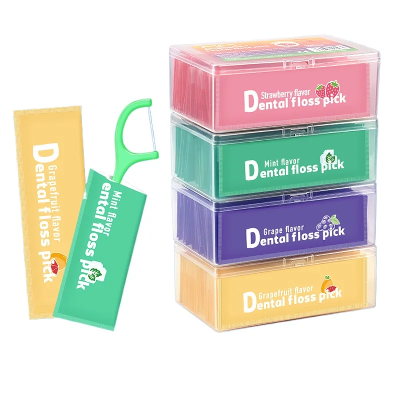 

12x30 шт./кор. супер тонкая гладкая одноразовая нить для фруктового вкуса, палочка для домашнего рюкзака, портативная коробка для зубочисток