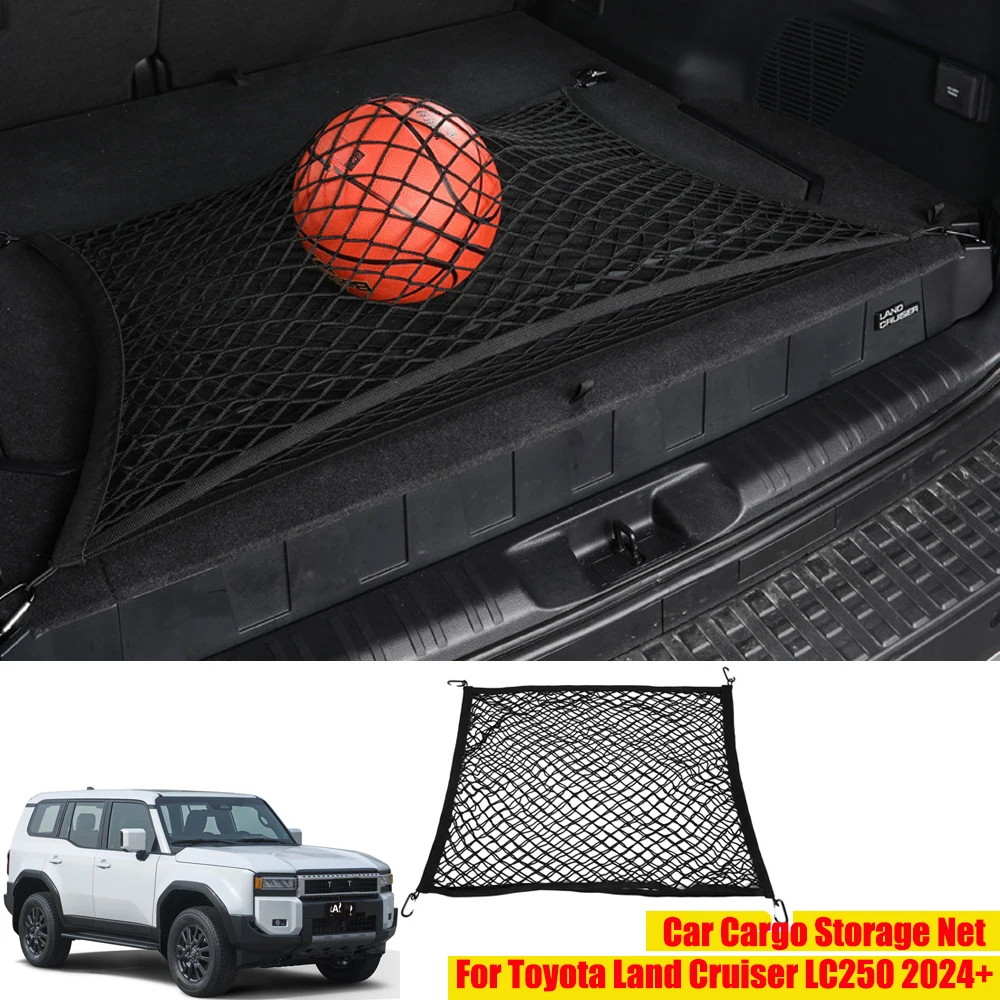 

Rear Trunk Envelope Mesh Cargo Net Car Organizer Storage Net for Toyota Land Cruiser LC250 2024+