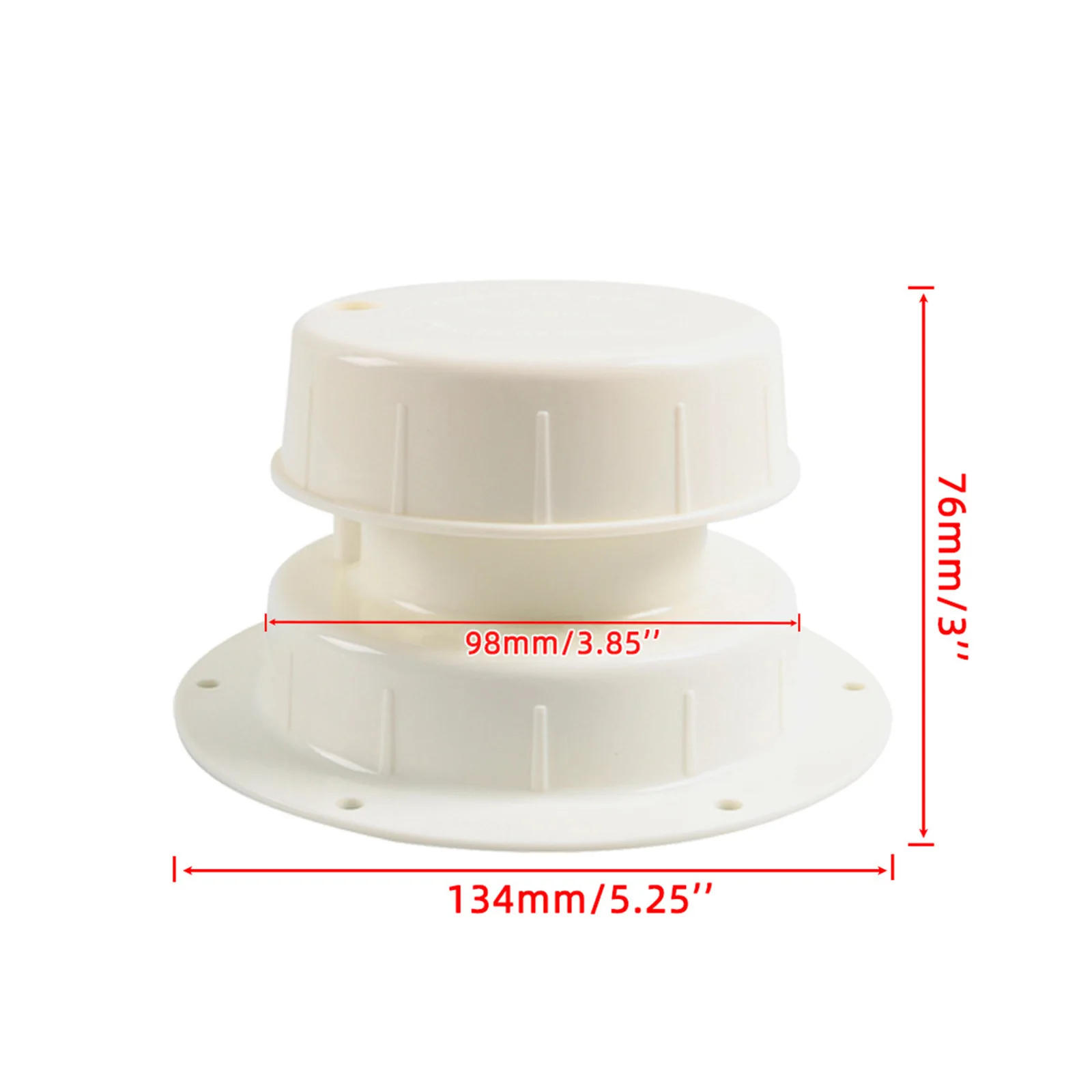 RV Plumbing Vent Cap RV Camper Roof Vent Cover for 1 to 2 3/8 inch Pipe White Plastic Roof Cover Stable Performance