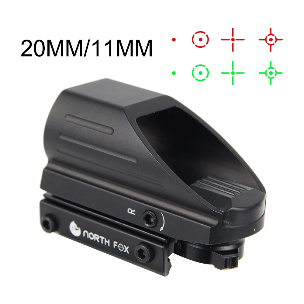 HD103 Red Dot Sight Hunting Collection Optics Reflex Holographic Scope 4 Reticle Red/Green Collimator Airsoft Accessories