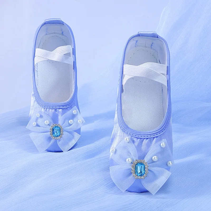 

Танцевальная обувь, женская мягкая подошва, детская классическая китайская балетная обувь для выступлений, специальная танцевальная обувь для девочек, форма кошачьего когтя