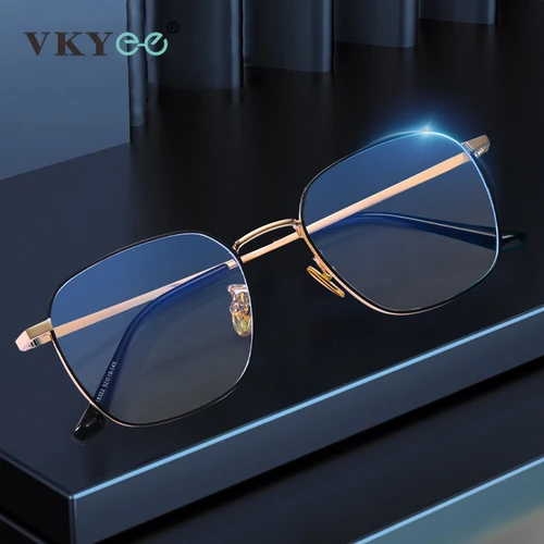 VICKY, montura geométrica clásica Simple, diseño cuadrado, gafas antiluz azul para hombres y mujeres, prescripción personalizable 18322