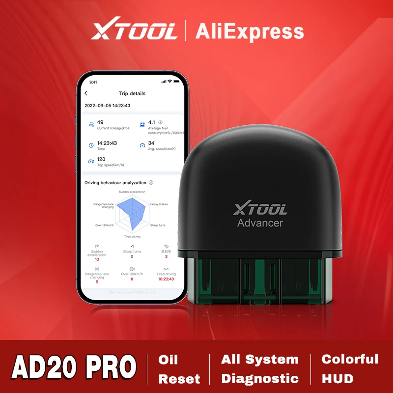 XTOOL AD20PRO OBD2 Code Reader Full System Car Diagnostic Tool Oil Reset & Battery Test AD20 pro OBD2 Bluetooth Scanner