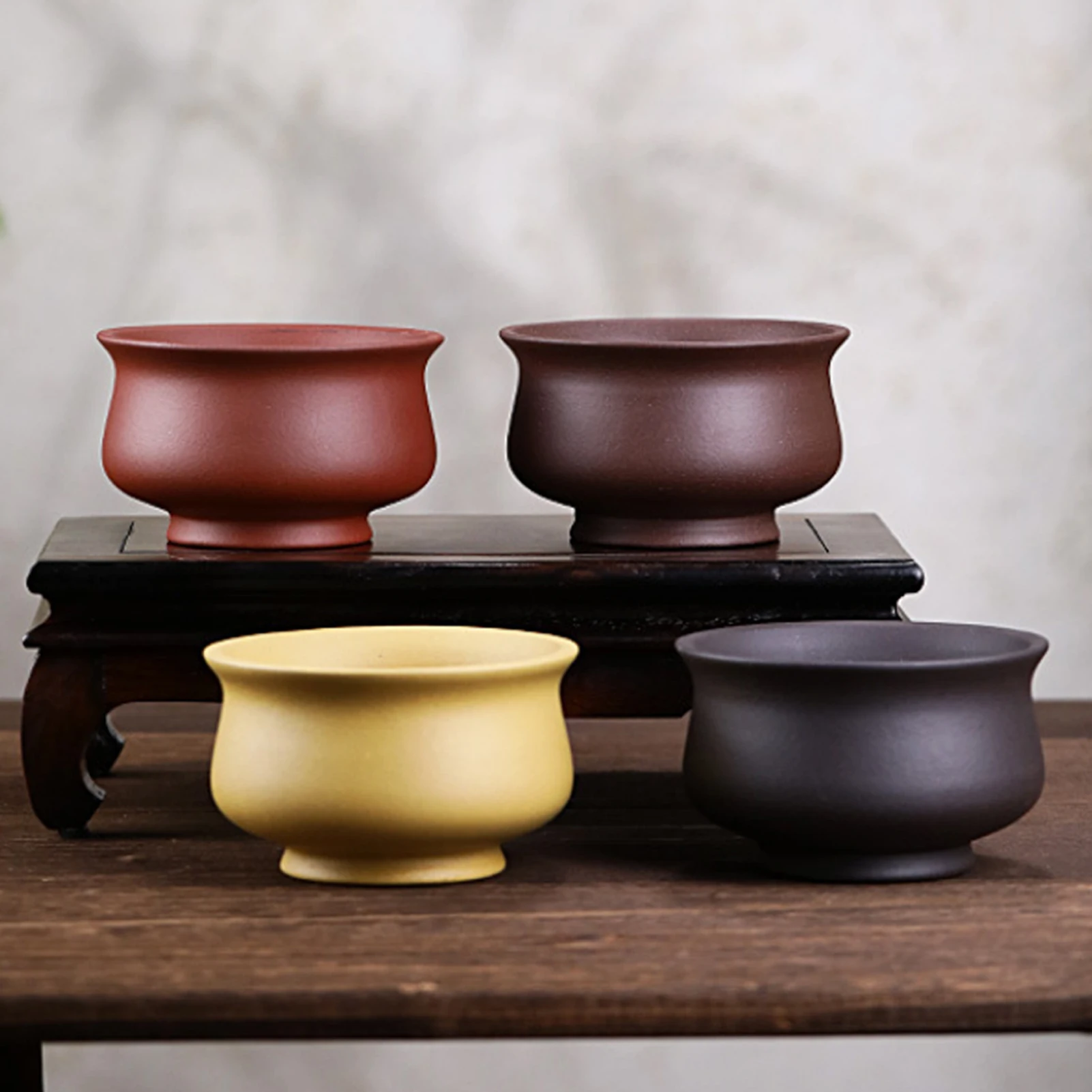 

Фиолетовые фарфоровые керамические цветочные горшки Сливное отверстие с вентиляционным отверстием Легко для внутренних и наружных растений Настольная чаша Бассейн для бонсай