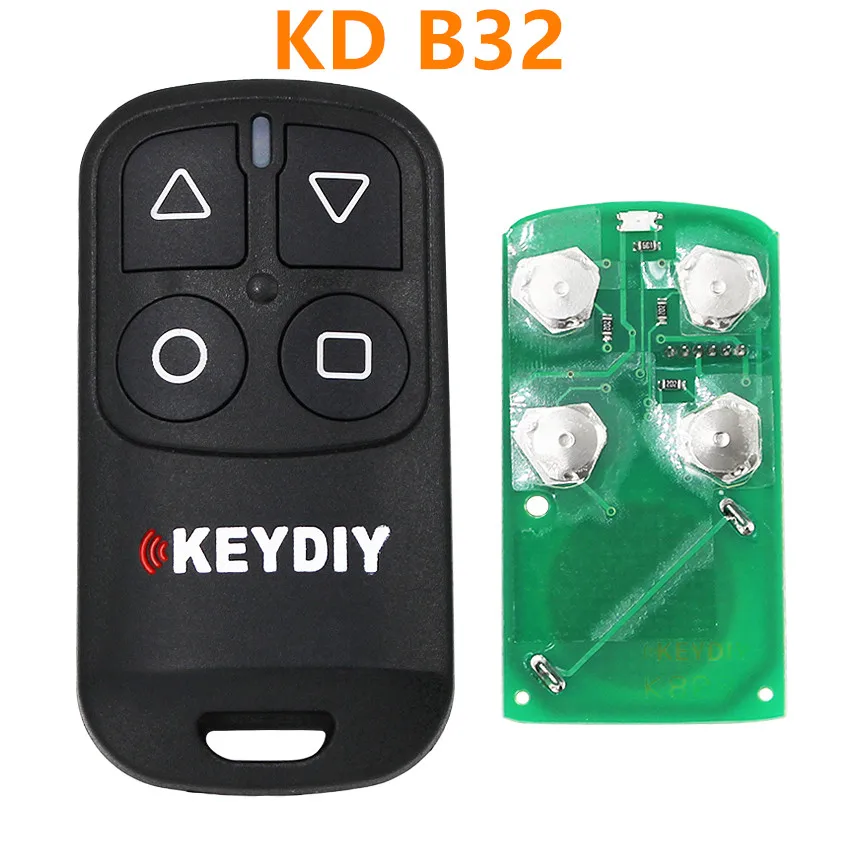 10 sztuk KEYDIY KD B32-4 B32 Samochodowy kluczyk zdalnego sterowania 4-przyciskowy klucz zdalnego sterowania do drzwi garażowych KD900 URG200