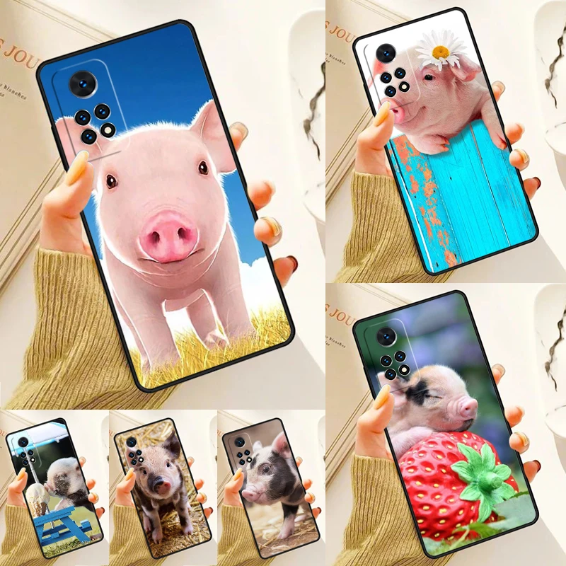 

Baby Pig Case For Samsung Galaxy S24 Plus S23 S20 S21FE Lite S22 Ultra Note 20 S8 S9 S10 Phone Coque