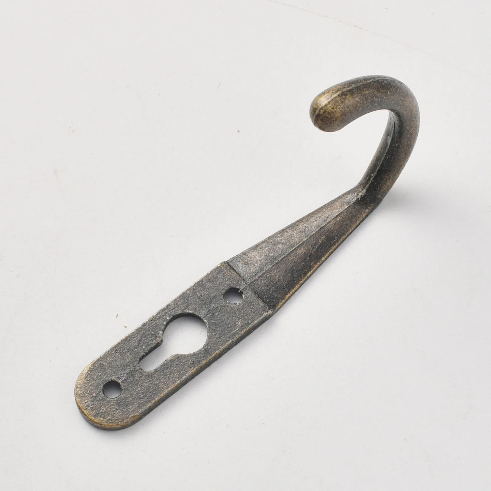 B-410 inner hanging modern home improvement coat hook alloy bronze single row hole wall