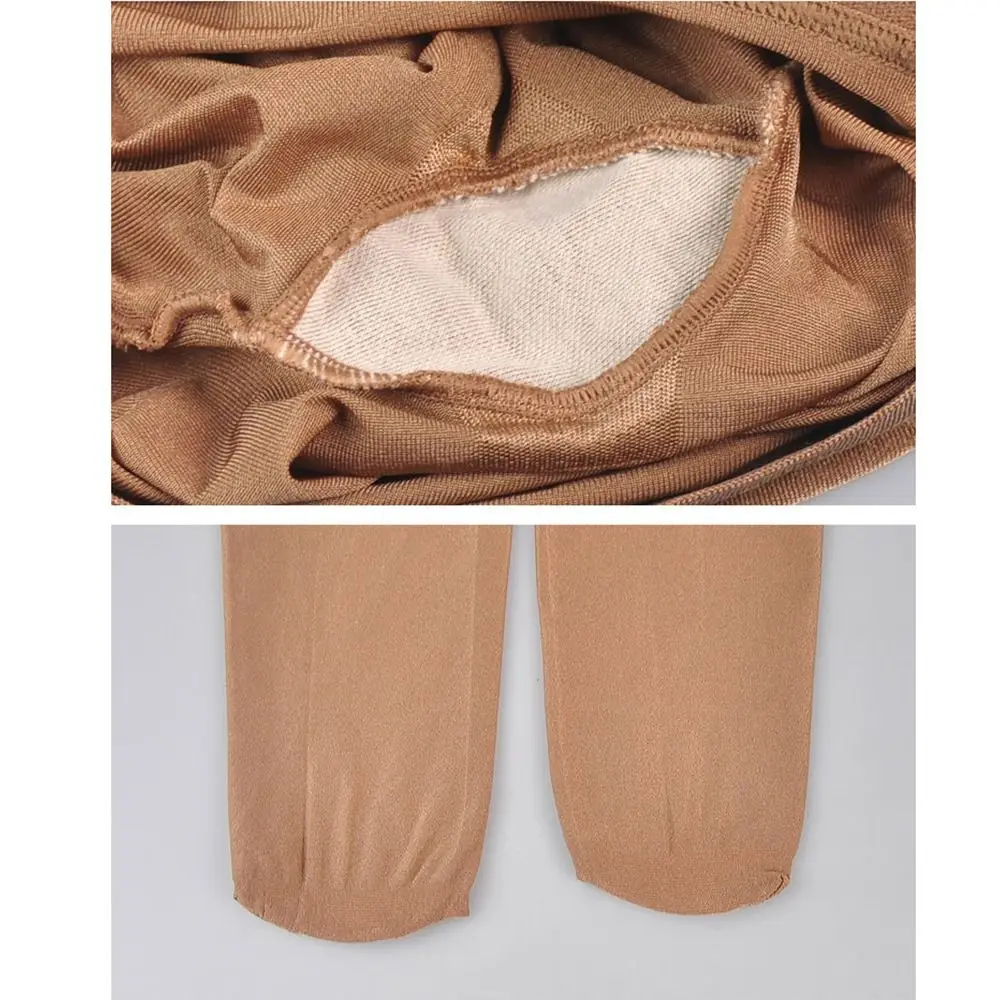 Medias moldeadoras 70D, medias de satén con Control de barriga de cintura alta, mallas de satén reflectantes brillantes al óleo de alta elasticidad para mujer