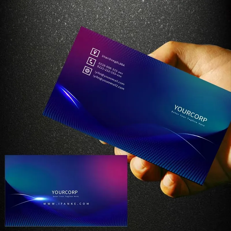 

500 Free Design Business Cards Customized 300g Coated Paper Business Card Printing