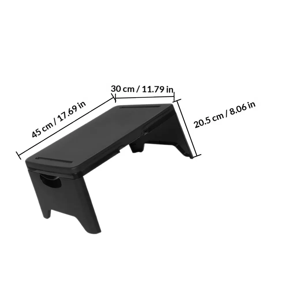 Foldable Portable Black Laptop Table Multifunctional Tray for Travel Bed Study Dining Use Kids Adults Couch Car Sofa