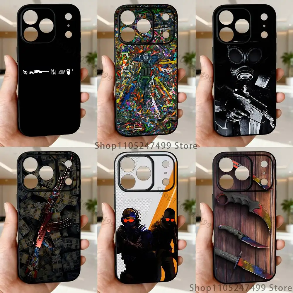 

Game C-Csgo Phone Case For iPhone 17,16,15,14,13,12,Pro,Max,Plus,E,SE4,Air,Mini Black Soft Box