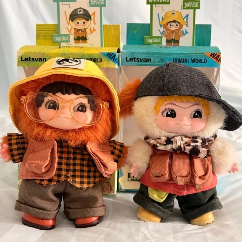 

In Stock Genuine Wakuku Jurassic World Joint Limited Edition Hanging Card Male And Female Lead Vinyl Face Doll Cute Doll Gifts