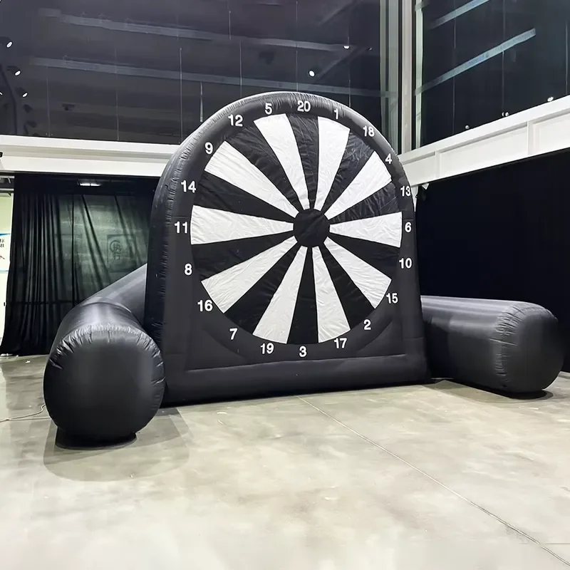 Inflatable Football Target Paintball Arena Birthday/Wedding Parties-Carnival Game Rental Equipment LED Lights Custom Colors