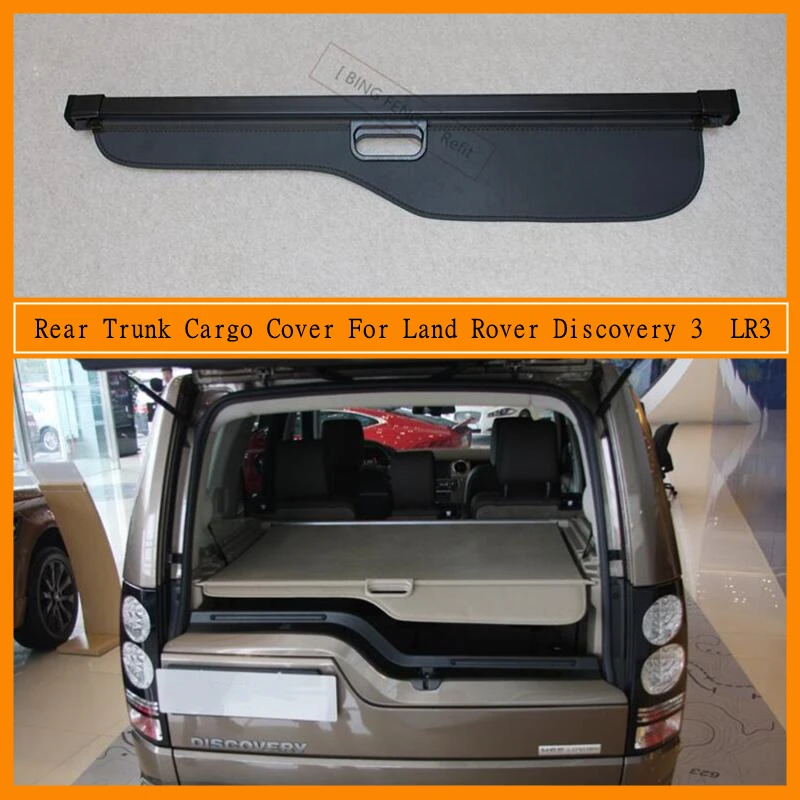 

Rear Trunk Cargo Cover For Land Rover Discovery 3 LR3 2004-2009 Partition Curtain Screen Shade Security Shield Auto Accessories