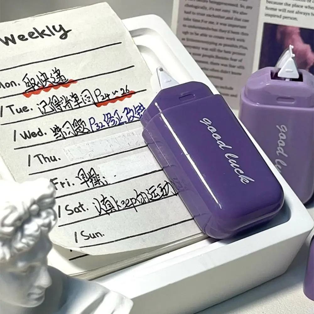 4PCS/Set Silent Correction Tape Cat Paw Shape 12M Large Capacity Correction Ribbon White Out Correction Bands School Office