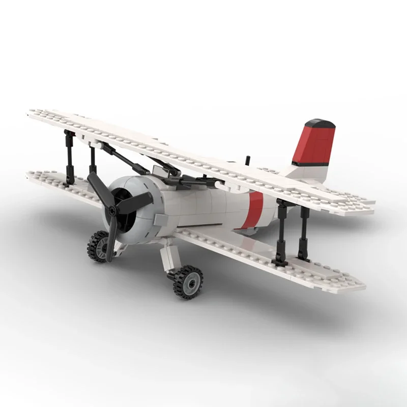 الطائرة Moc اللبنات ريكون Biplane Mk.II التكنولوجيا وحدات الطوب نموذج الهدايا عيد الميلاد اللعب DIY مجموعات الجمعية!